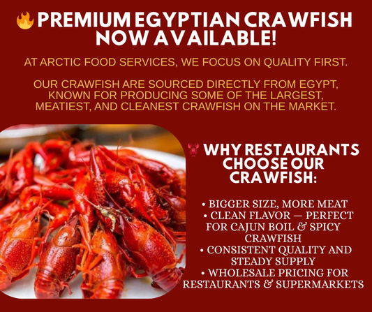 Premium Egyptian Crawfish — Bigger, Meatier, and Now Available for Wholesale
