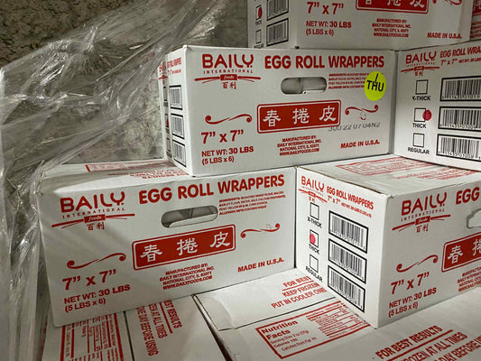7" x 7" Eggroll Wrapper (30 lb)